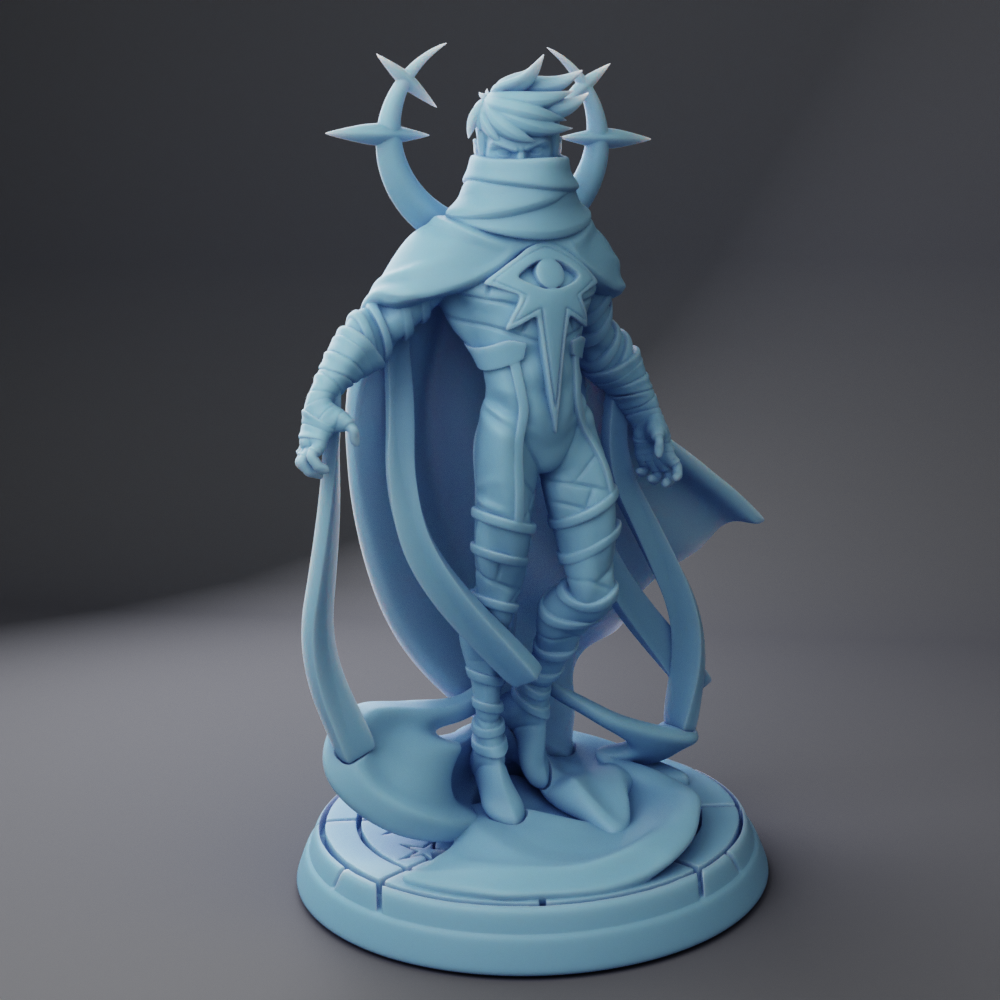 Twin Goddess Miniatures - Astrall, the Moonlit Knight - Superhero 2024 June