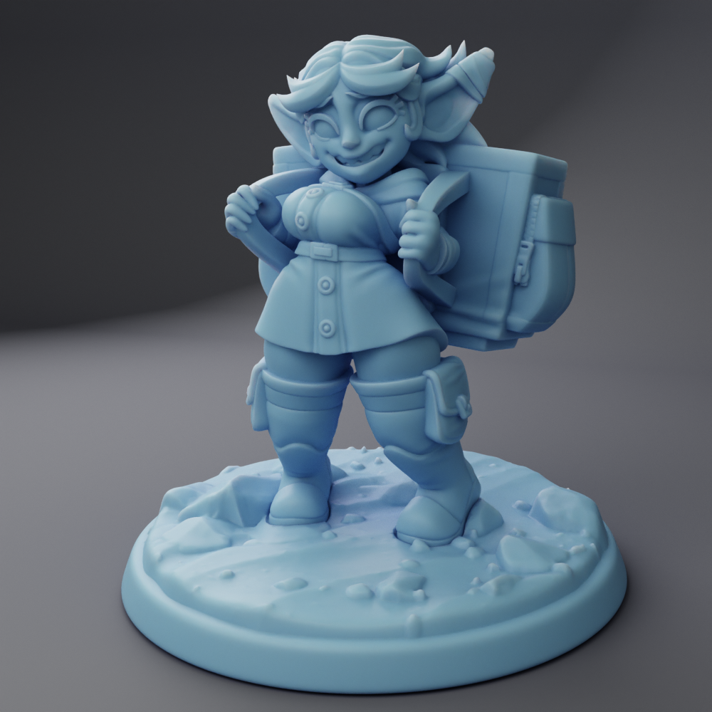 Twin Goddess Miniatures - Bobbi Merchant Goblin - Hero Tier 2024 May 35mm / 75mm