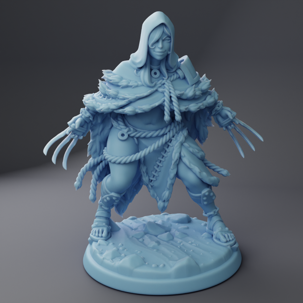 Twin Goddess Miniatures - Lynia Ancient Claw Rogue - Hero Tier 2024 November Release 35mm