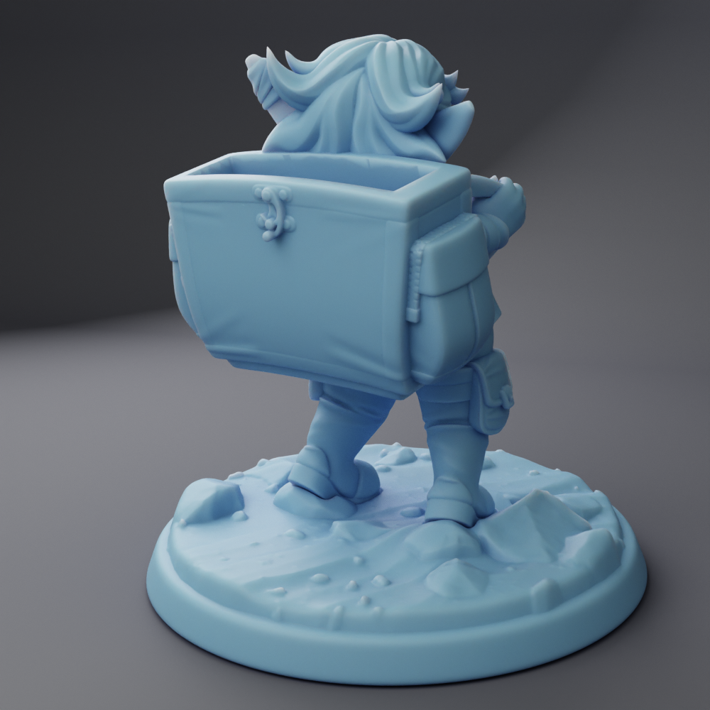 Twin Goddess Miniatures - Bobbi Merchant Goblin - Hero Tier 2024 May 35mm / 75mm