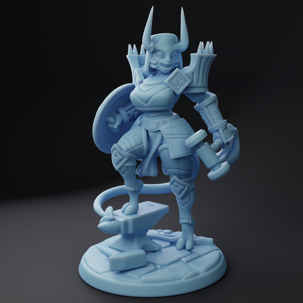 Twin Goddess Miniatures - Dahlia, the Tiefling Cleric - Addittional Adventurers 2023 February