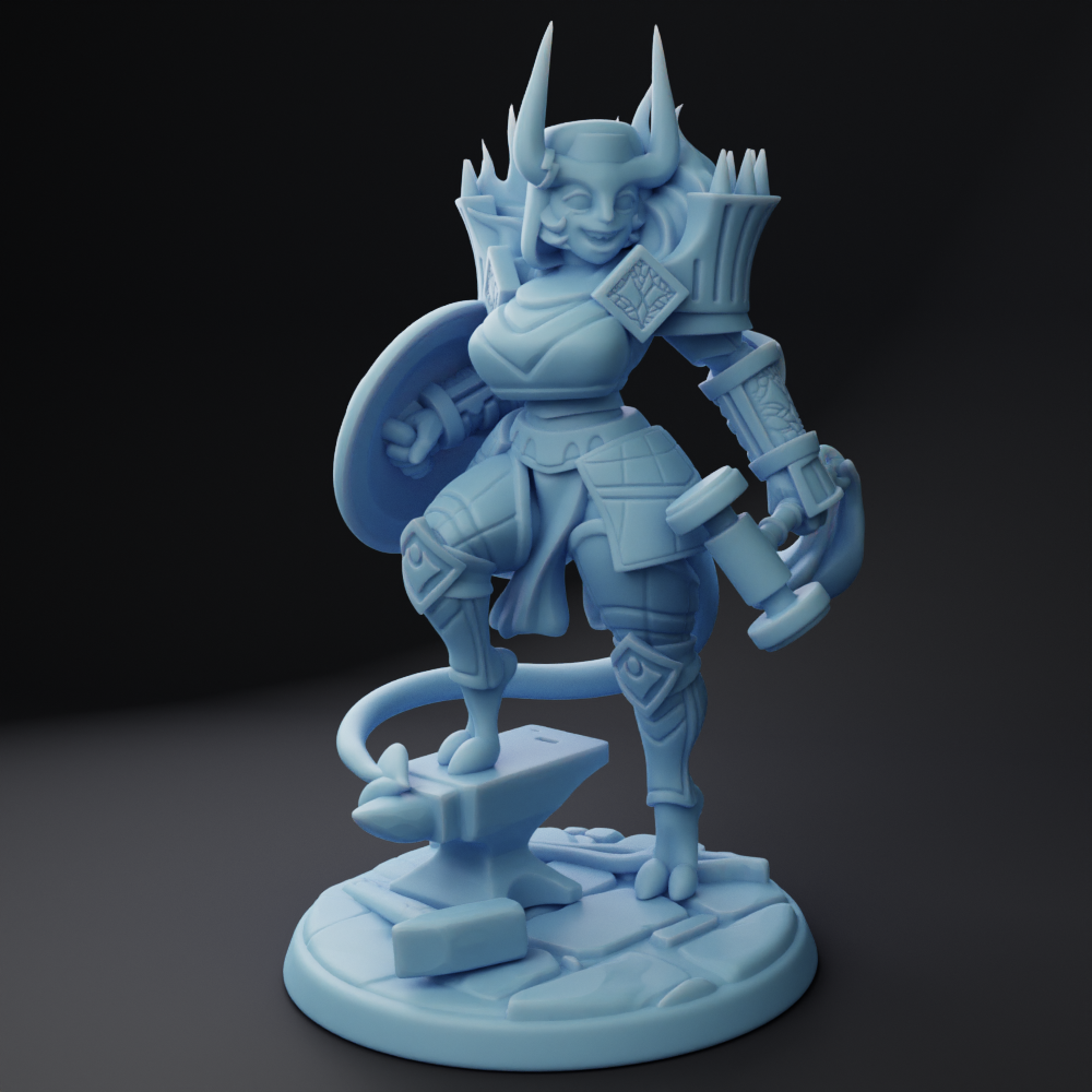 Twin Goddess Miniatures - Dahlia, the Tiefling Cleric - Addittional Adventurers 2023 February