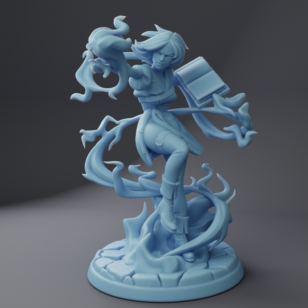Twin Goddess Miniatures - Ellie the Genasi Mage - Reforged 2024 July