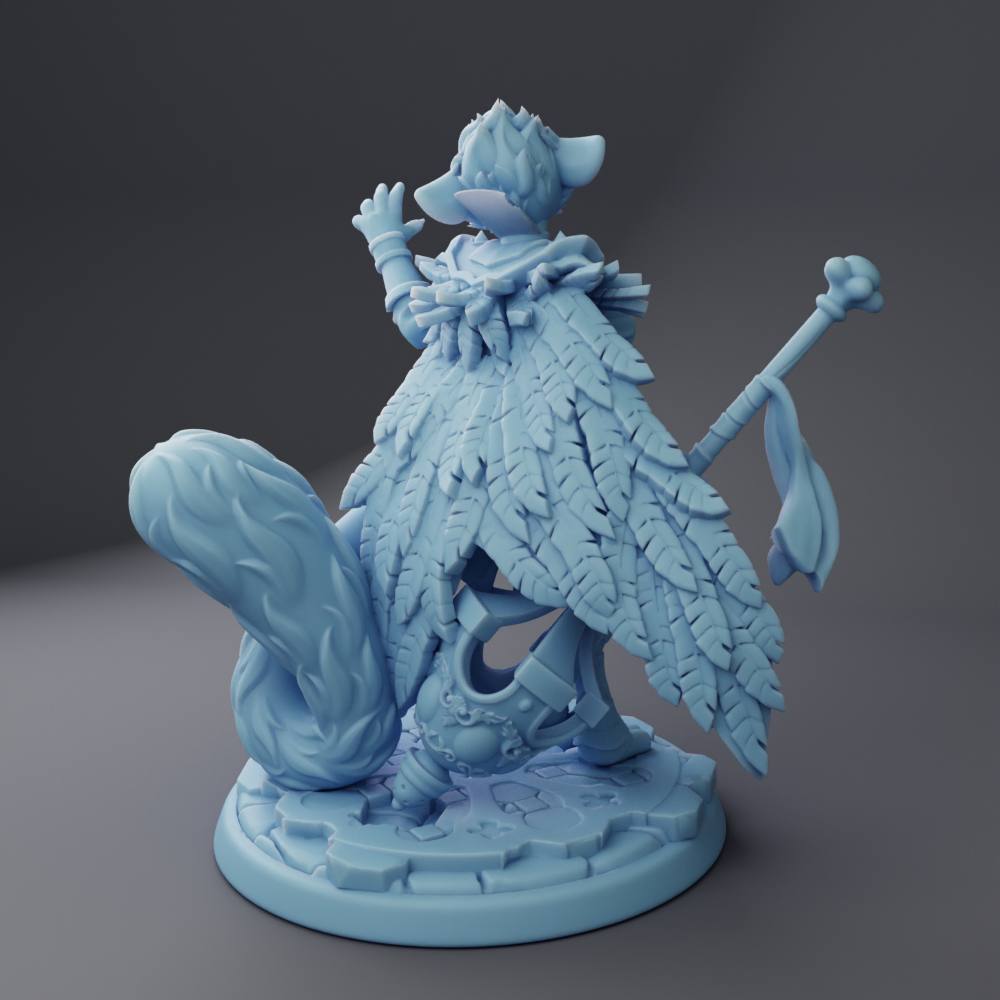 Twin Goddess Miniatures - Tabaxi Cleric - Modern and Ancient Fantasy 2024 September Release 35mm