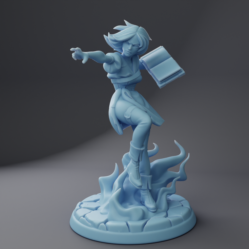 Twin Goddess Miniatures - Ellie the Genasi Mage - Reforged 2024 July