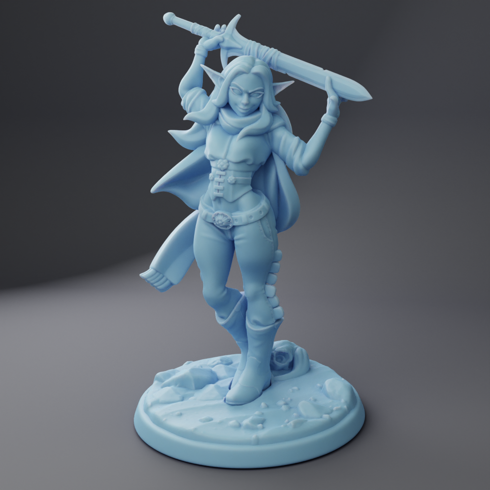 Twin Goddess Miniatures - Jacelyn the Elf Cowgirl - Fantasy Western 2023 June
