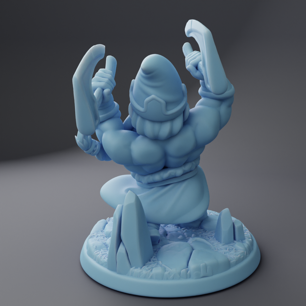 Twin Goddess Miniatures - Gumdrop the Gnome Barbarian - Oakenhallow #3 2023 July