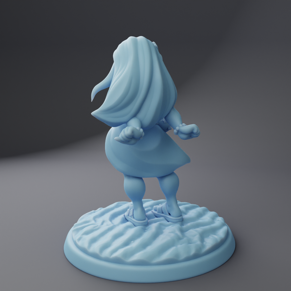 Twin Goddess Miniatures - Bernadette the Gnome Beachgoer - Beach Week 2 2023 August