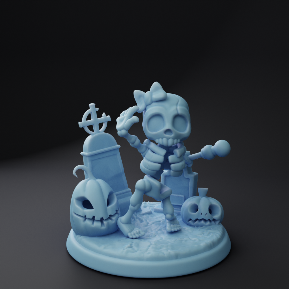 Twin Goddess Miniatures - Mary The Skeleton - Spooky Month 2022 October