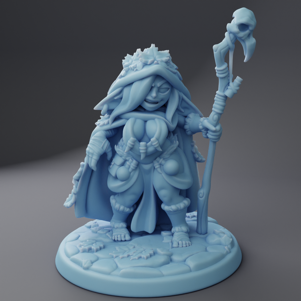 Twin Goddess Miniatures - Leaf the Goblin Druid - Goblin Month #2 2023 September