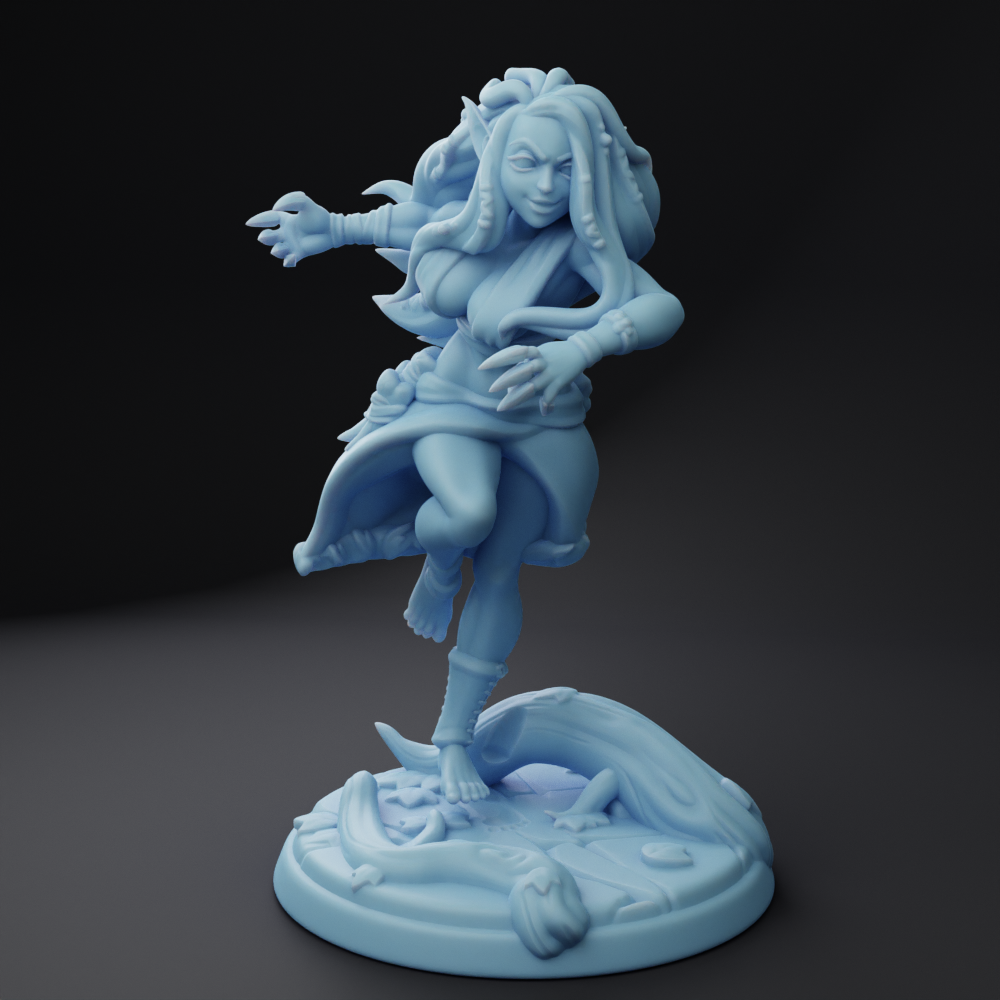 Twin Goddess Miniatures - Elledriel, the Elven Druid - Oaken Hollow Heroes 2023 January