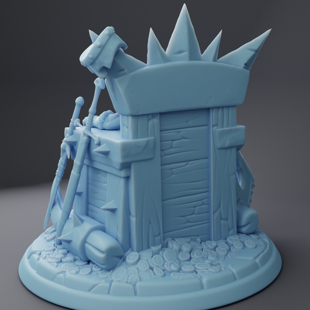 Twin Goddess Miniatures - Orc Queen Throne - Fantasy Queens 2023 March