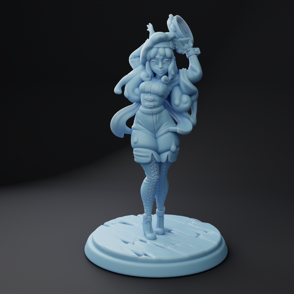 Twin Goddess Miniatures - Jigelle, Plasmoid Bard - Starjammer Adventures in Space 2022 August