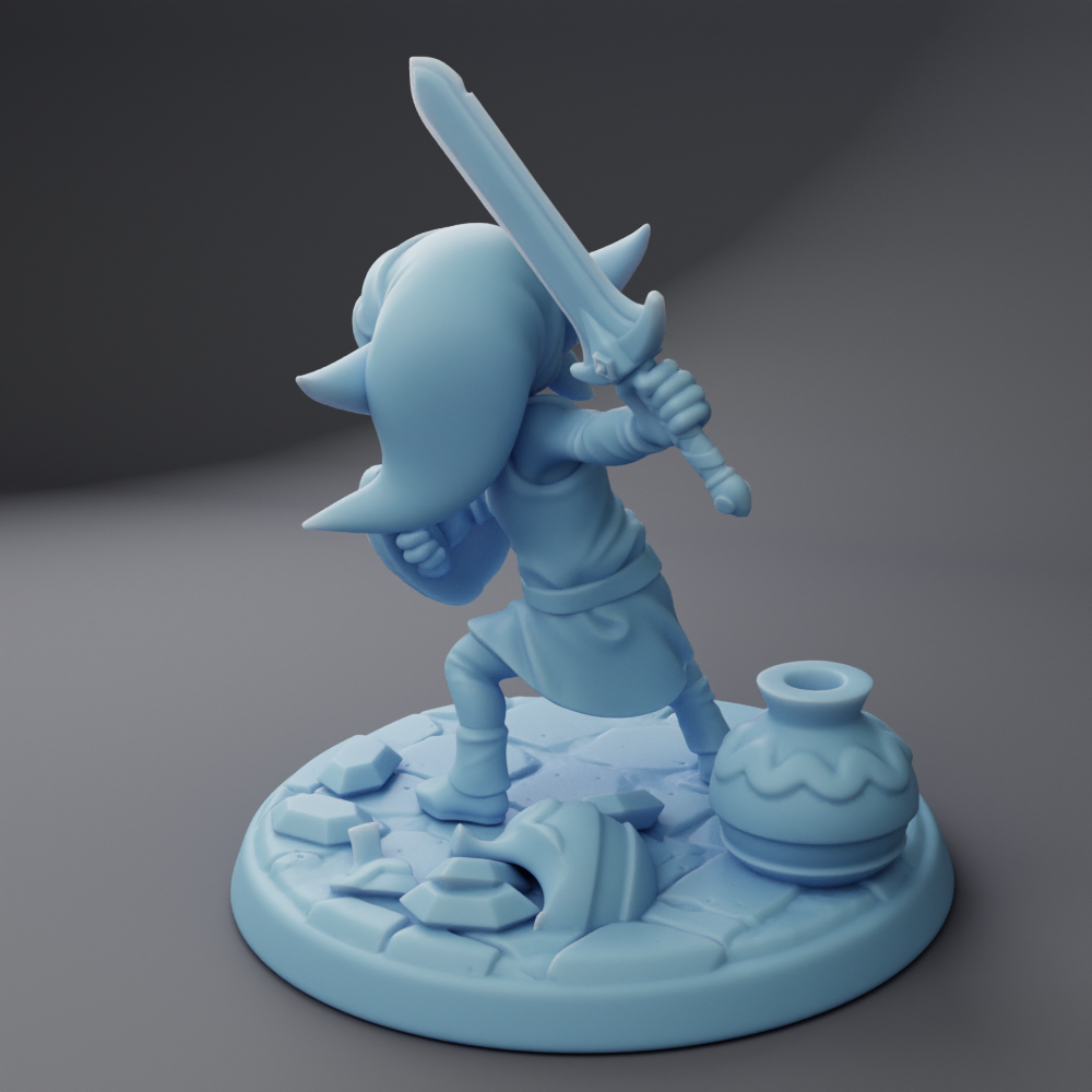 Twin Goddess Miniatures - Plink / Plinkle - Goblin Adventurer - Hero Tier 2024 May