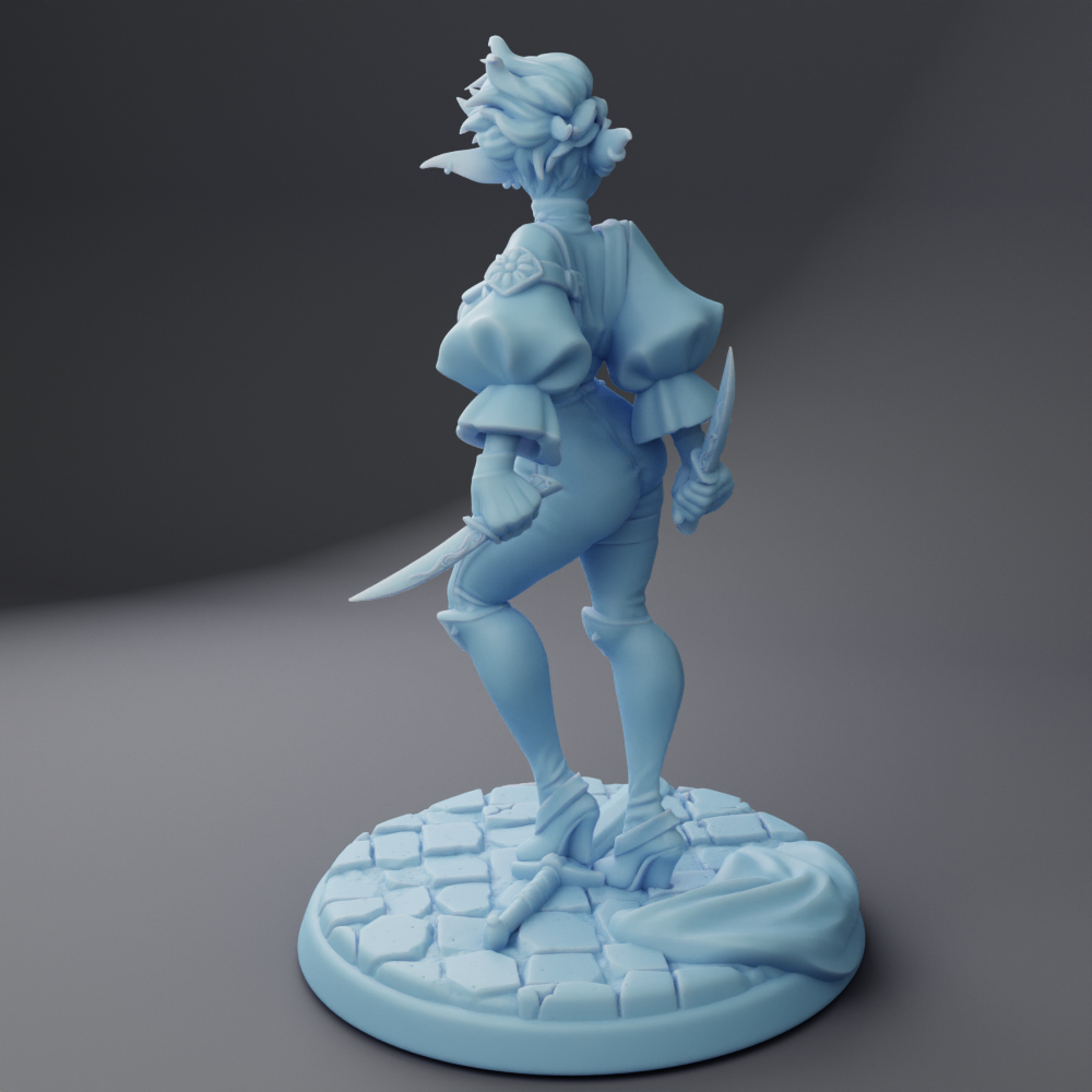Twin Goddess Miniatures - Knotta the Elf Rogue - Oakenhallow #3 2023 July