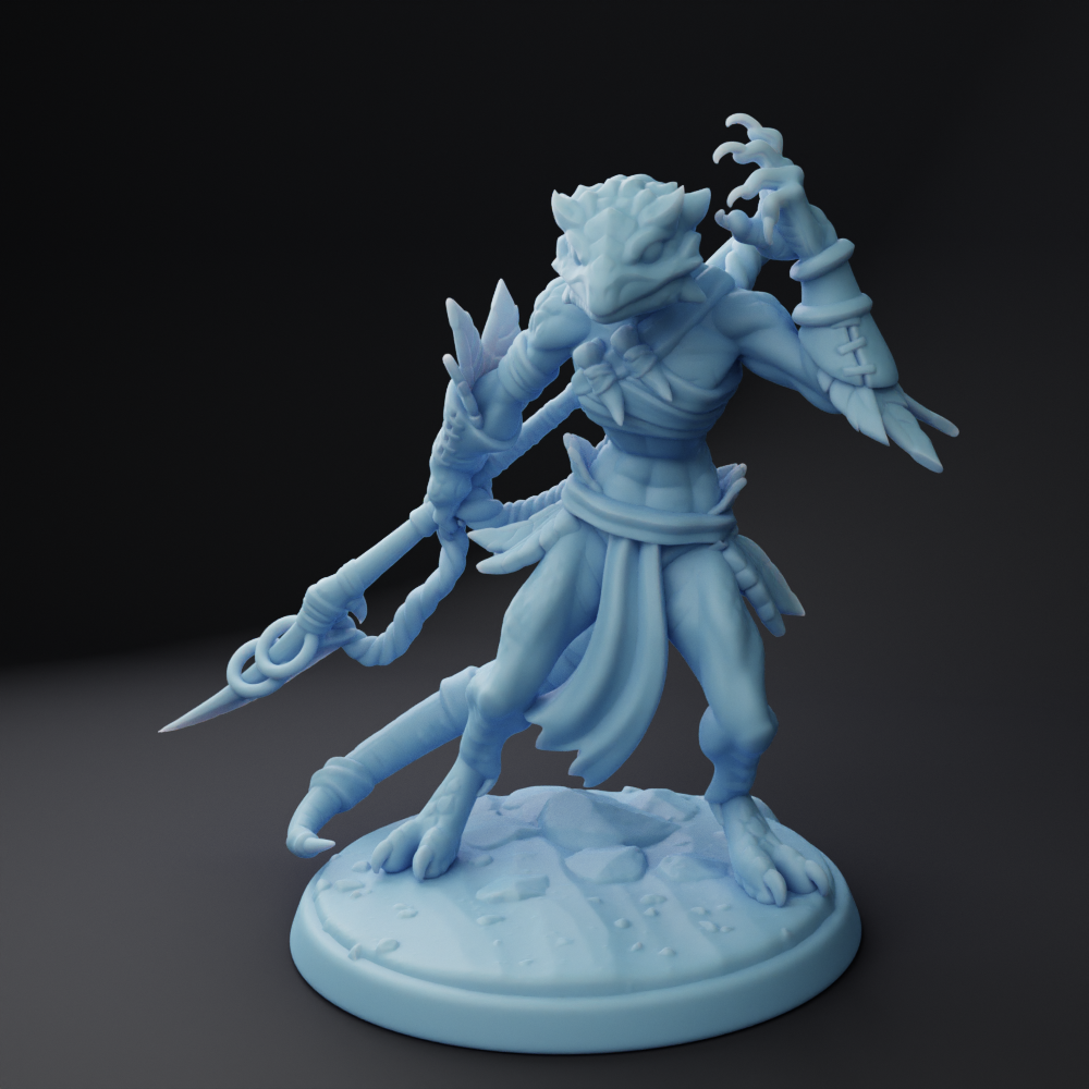 Twin Goddess Miniatures - Lizardfolk Shaman - Addittional Adventurers 2023 February