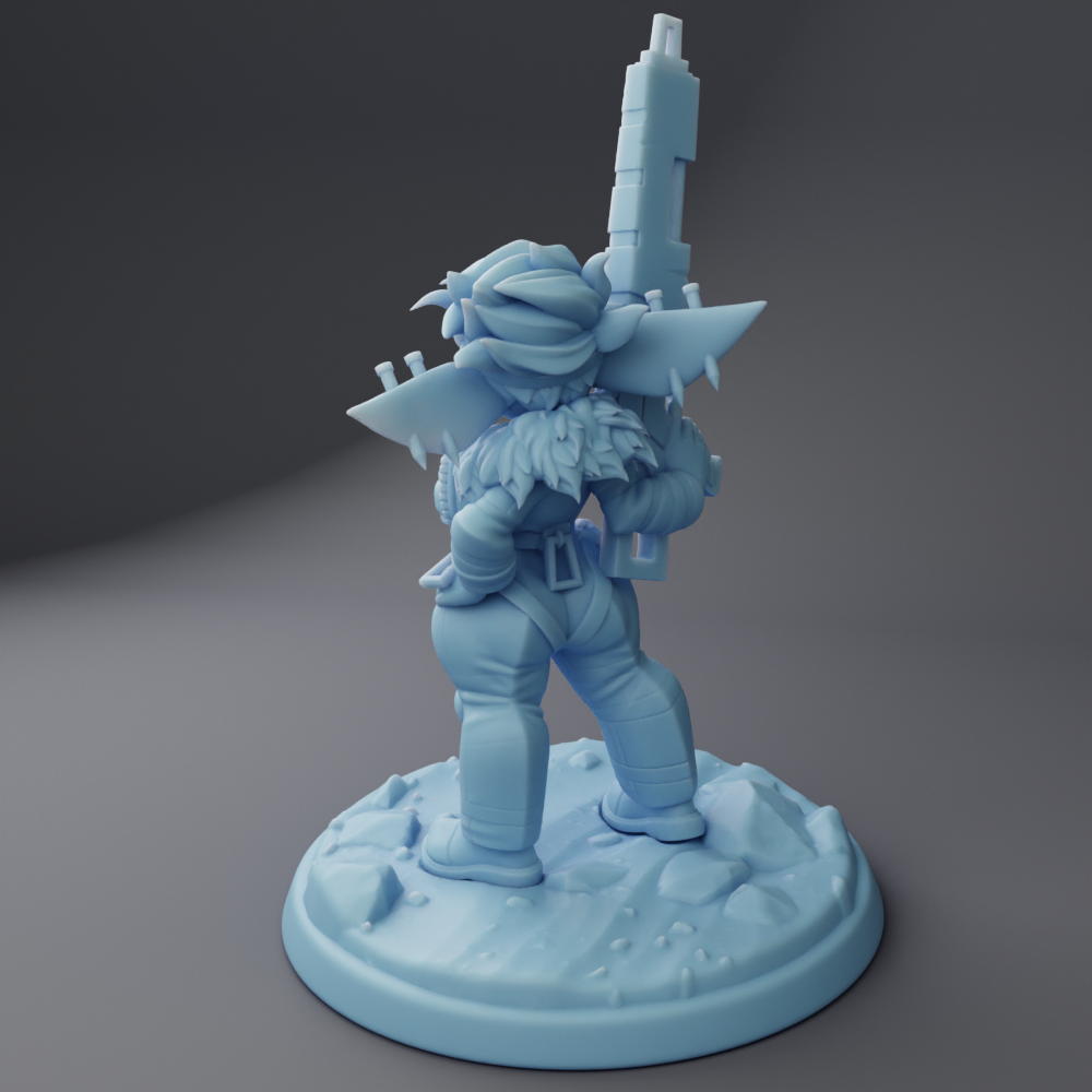 Twin Goddess Miniatures - Quinn The Goblin Sci Fi - Modern and Ancient Fantasy 2024 September Release 35mm
