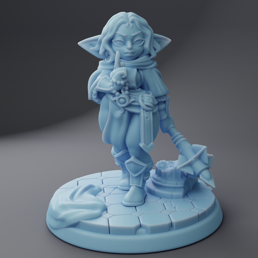 Twin Goddess Miniatures - Holly the Goblin Cleric - Goblin Month #2 2023 September