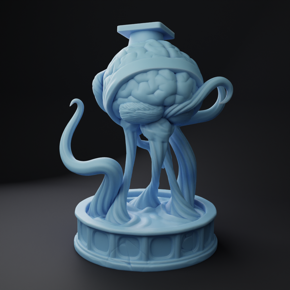 Twin Goddess Miniatures - Prof. Brian the Elder Brain - Fantasy College 2022 December