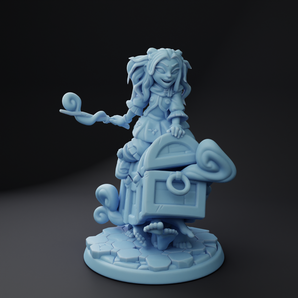 Twin Goddess Miniatures - Quart Goblin Wizard - Oaken Hollow Heroes 2022 September