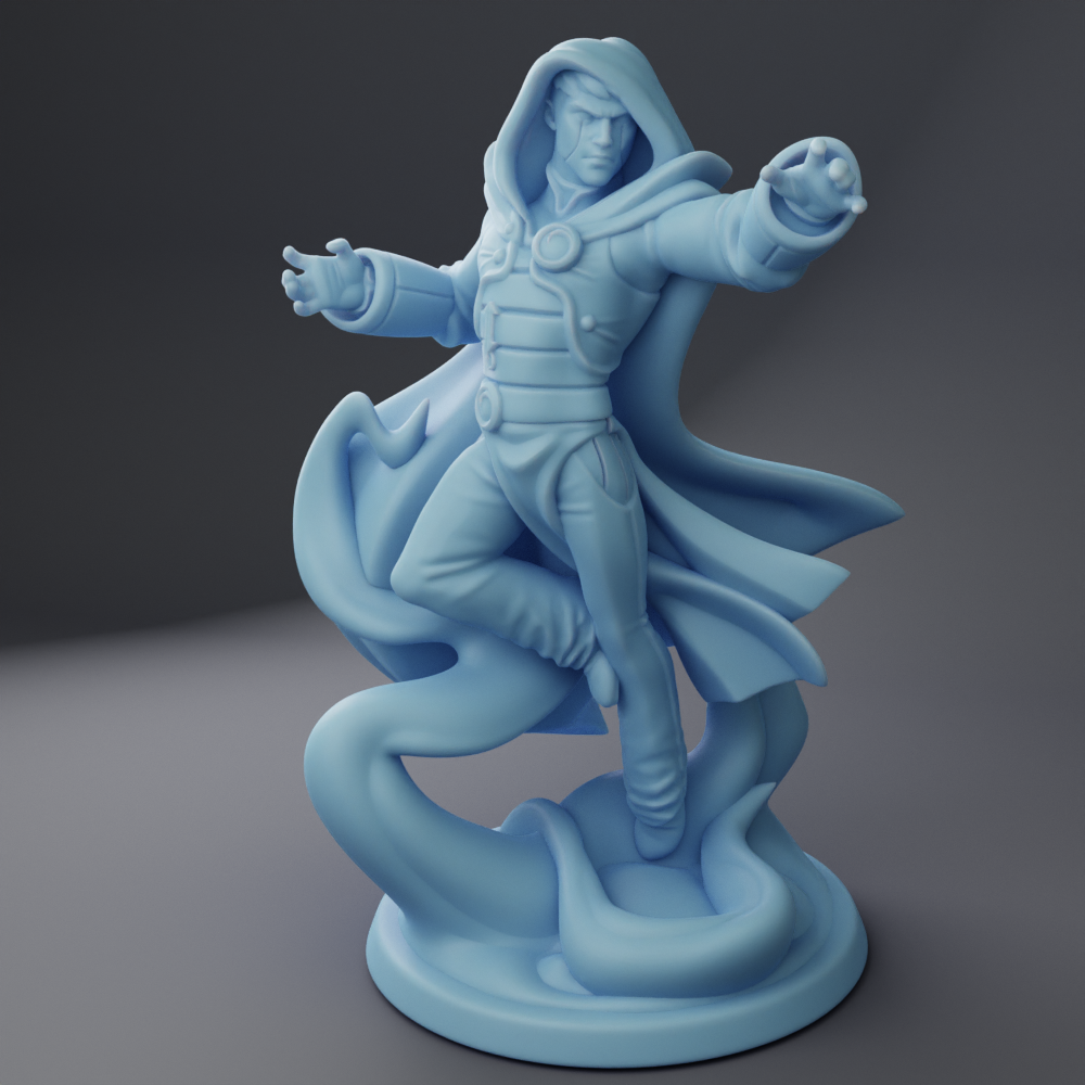 Twin Goddess Miniatures - L, The Blue Wizard - Oakenhallow #3 2023 July