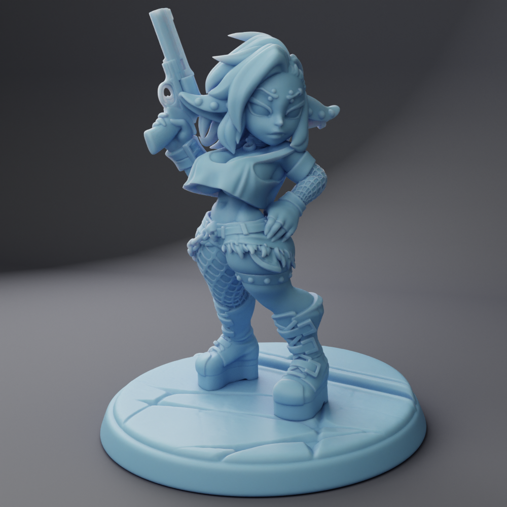 Twin Goddess Miniatures - Leora the Gothblin - Hero Tier 2024 May 35mm / 75mm