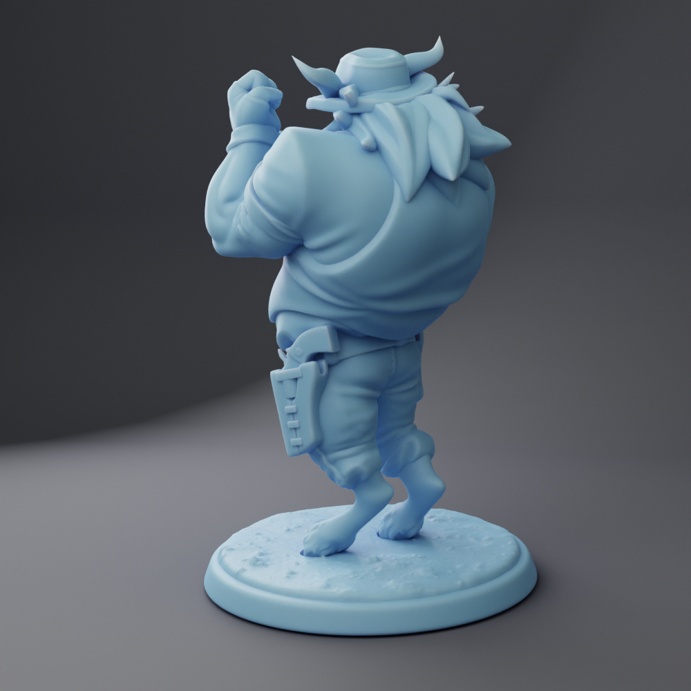 Twin Goddess Miniatures - Satyr the Cowboy Biker - Fantasy Western 2023 June