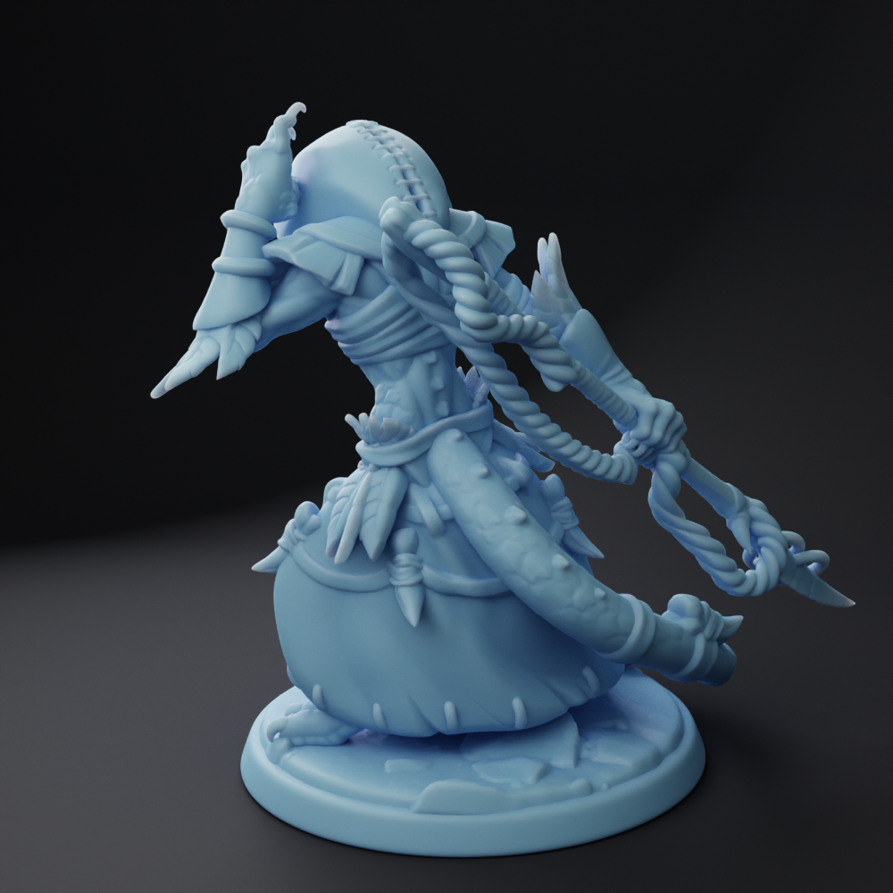 Twin Goddess Miniatures - Lizardfolk Shaman - Addittional Adventurers 2023 February