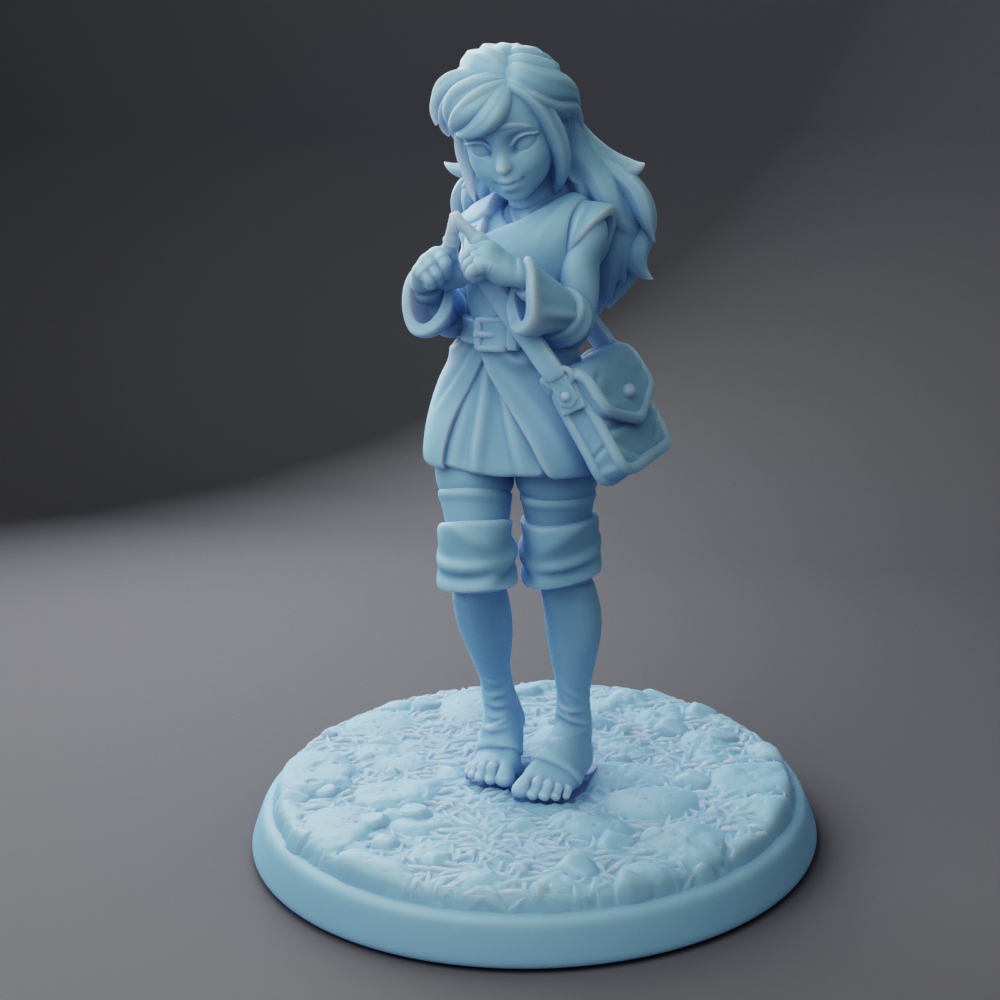 Twin Goddess Miniatures - Phoebe the Human Monk - Oakenhallow #3 2023 July