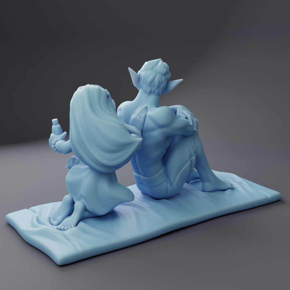 Twin Goddess Miniatures - Asscii and Bernadette - Beach Week 2 2023 August
