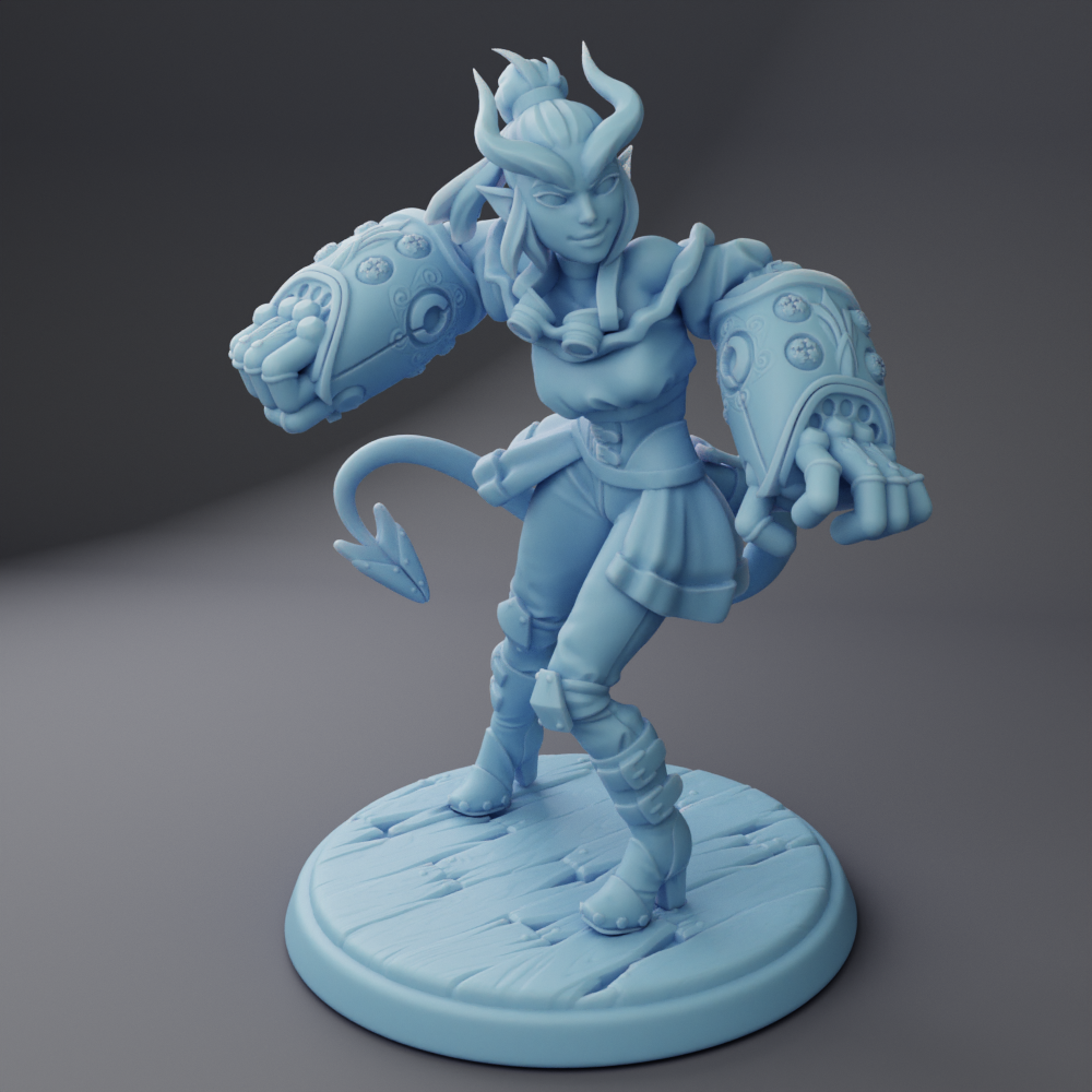 Twin Goddess Miniatures - Punch, The Tiefling - Reforged 2024 August