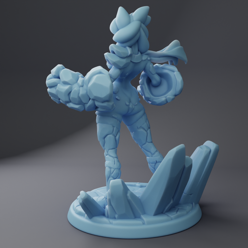 Twin Goddess Miniatures - Tephra Magma Elemental - 2025 April