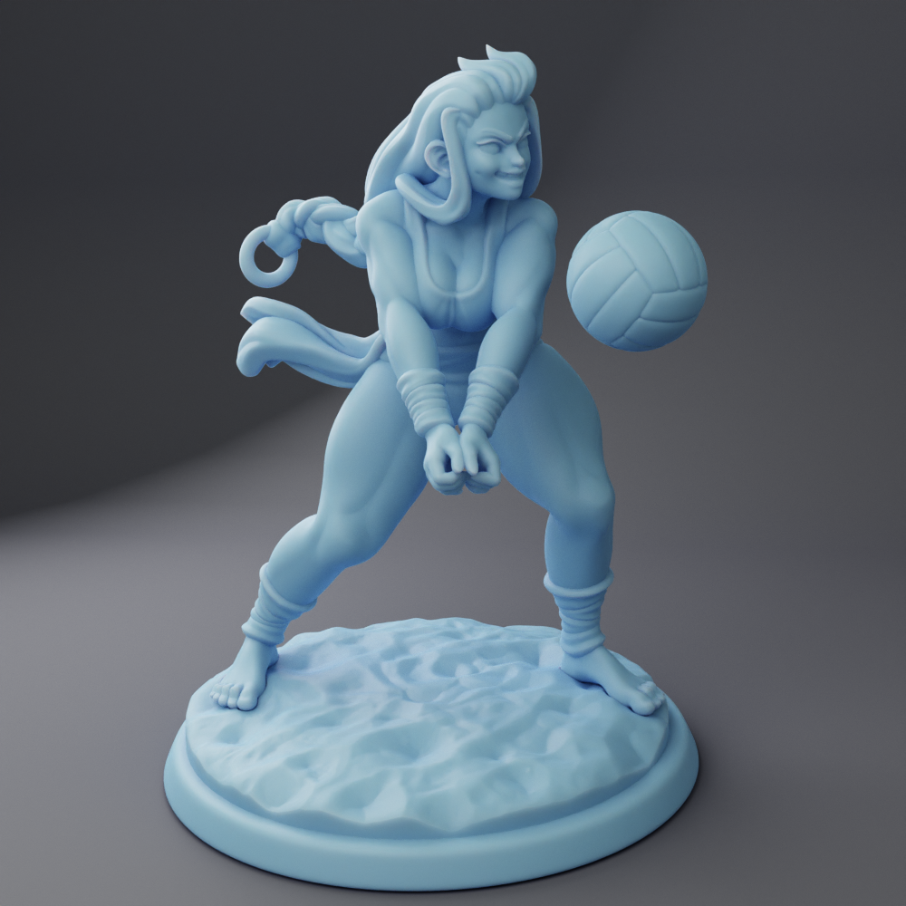 Twin Goddess Miniatures - VolleyBall Diorama - Beach Week 2 2023 August