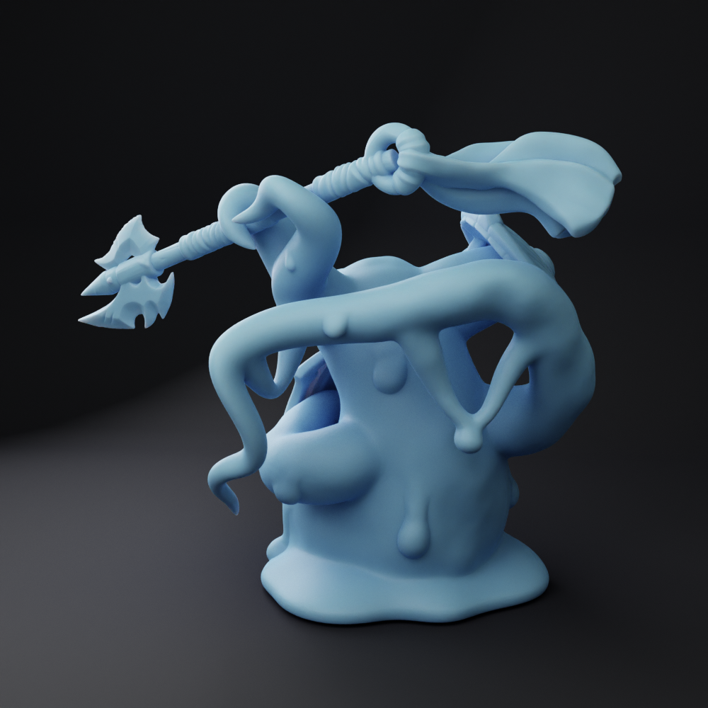 Twin Goddess Miniatures - Plasmoid Spearman - Starjammer Adventures in Space 2022 August