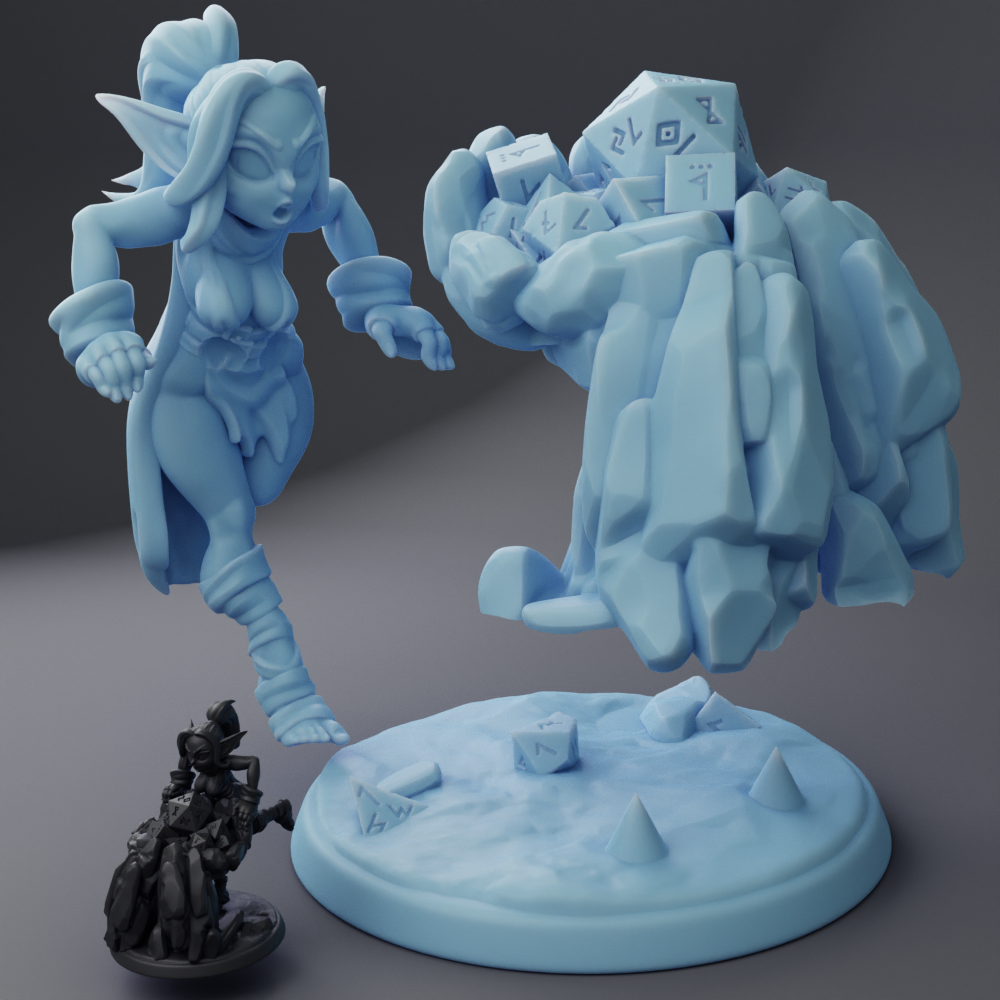 Twin Goddess Miniatures - Dice Goblin Figure - Fantasy Queens 2023 March