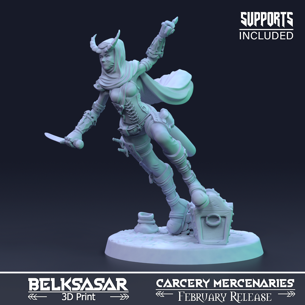 Belksasar - Dahlia Stinger Tiefling - Carcery Mercenaries 2022 February