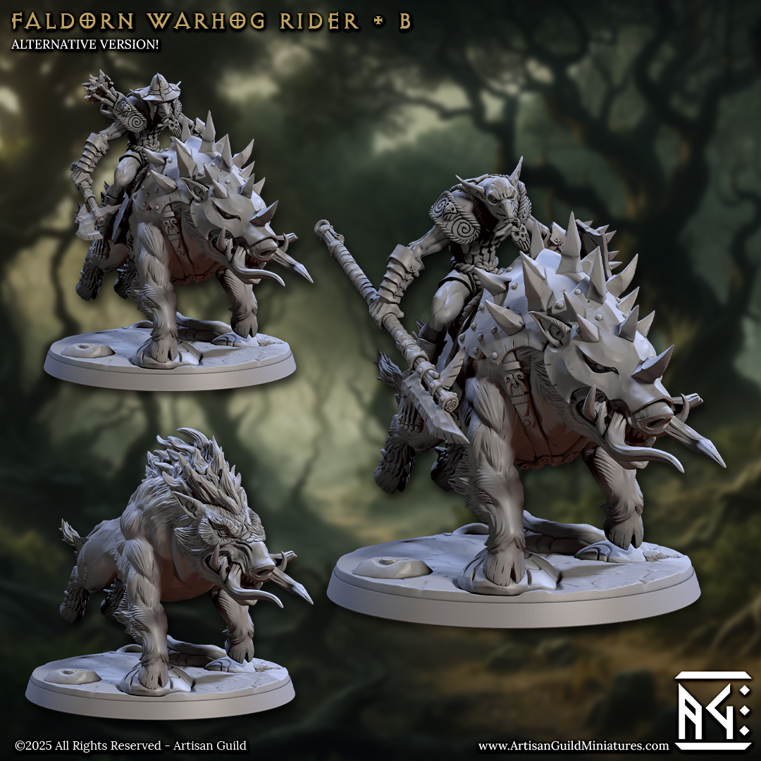 Artisan Guild - Faldorn Hobgoblin Warhog Rider B - Faldorn Hobgoblins 2025 January