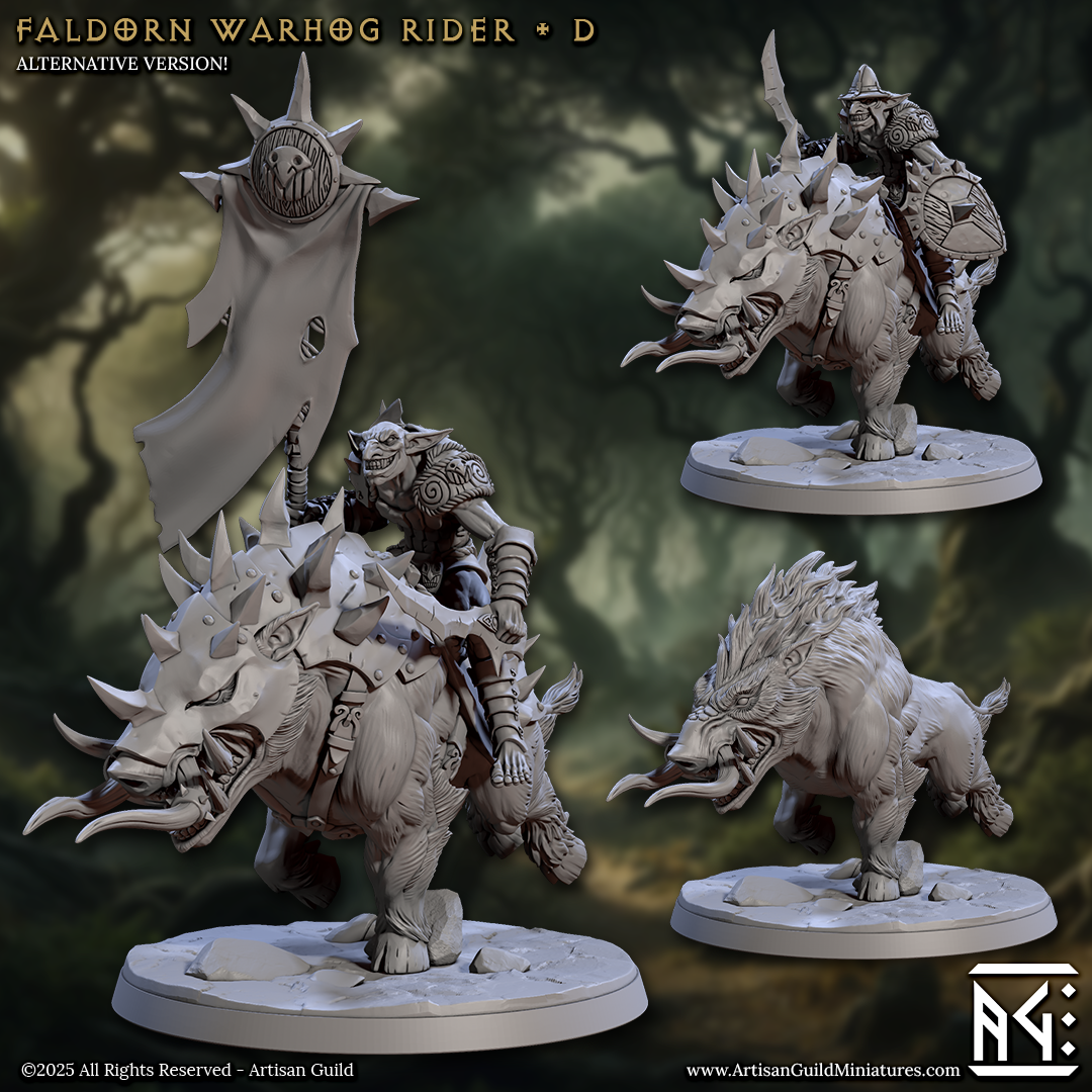 Artisan Guild - Faldorn Hobgoblin Warhog Rider D - Faldorn Hobgoblins 2025 January