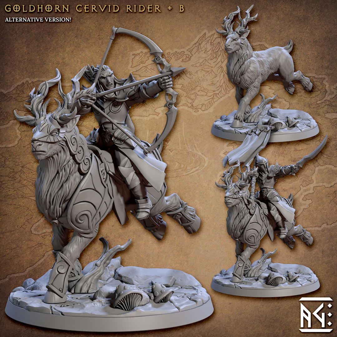 Artisan Guild - Goldhorn Cervid Rider B - Noble Alfar 2023 November