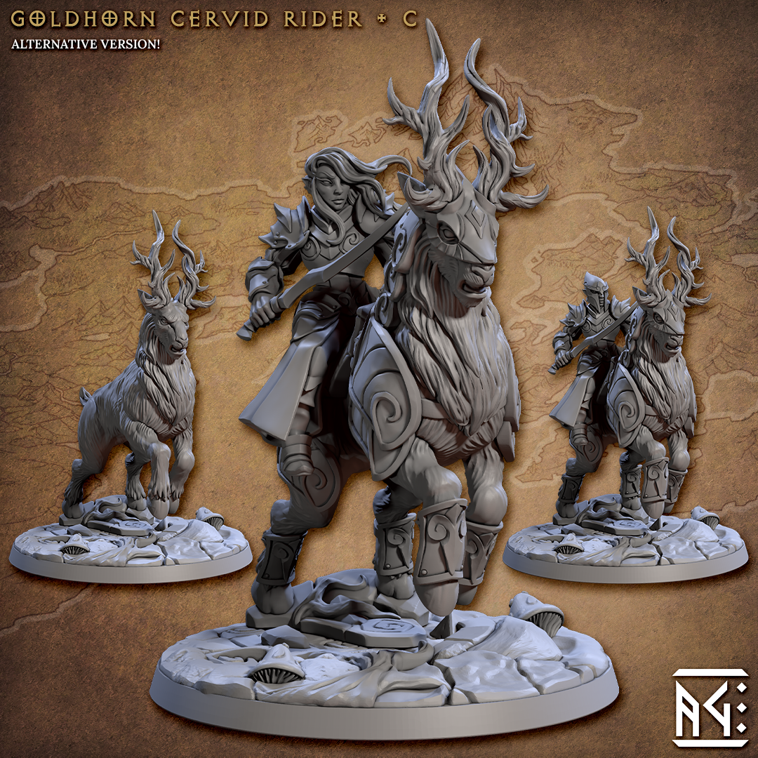 Artisan Guild - Goldhorn Cervid Rider C - Noble Alfar 2023 November