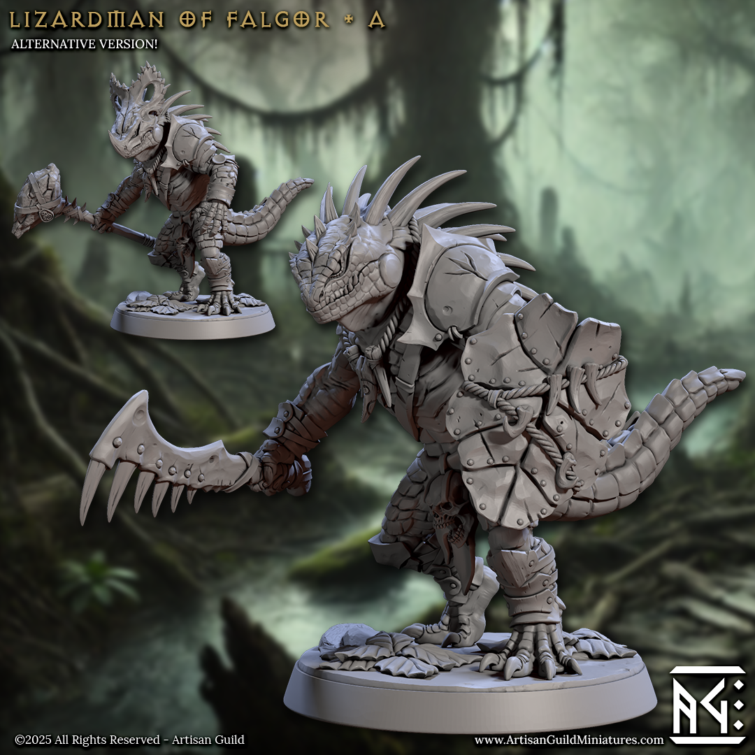 Artisan Guild - Lizardman of Falgor A - Lizardmen of Falgor Swamp 2025 June