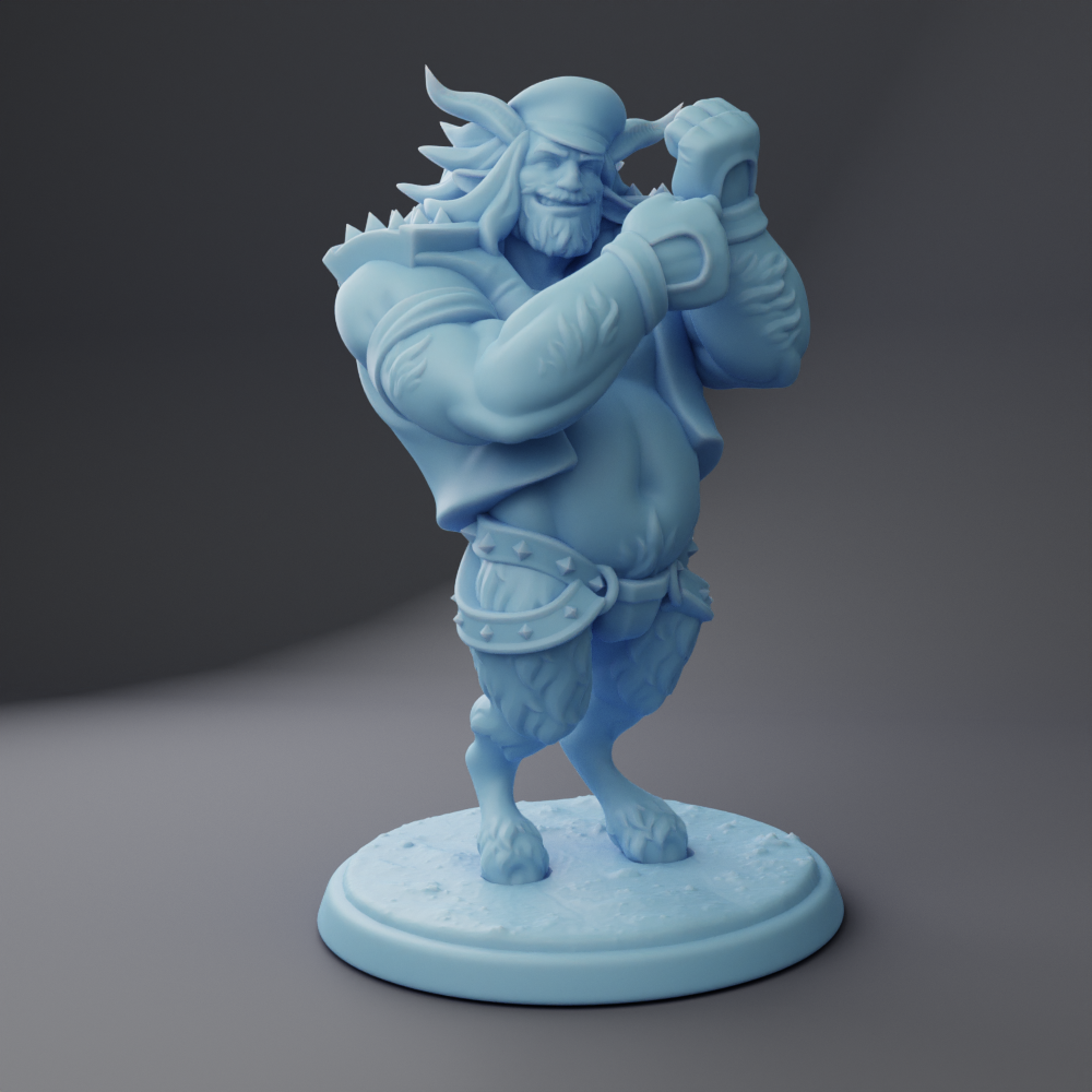 Twin Goddess Miniatures - Satyr the Cowboy Biker - Fantasy Western 2023 June