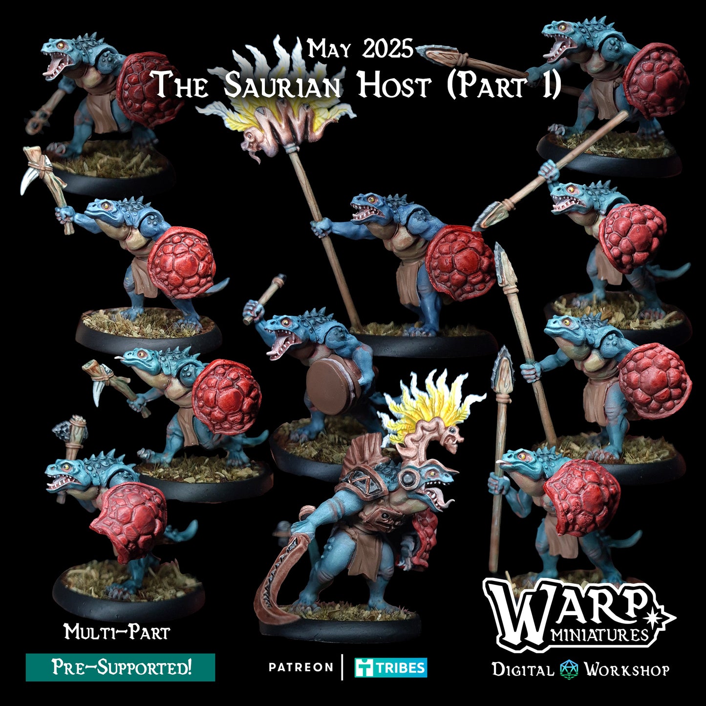 Warploque Miniatures - The Saurian Host Part l - 2025 May