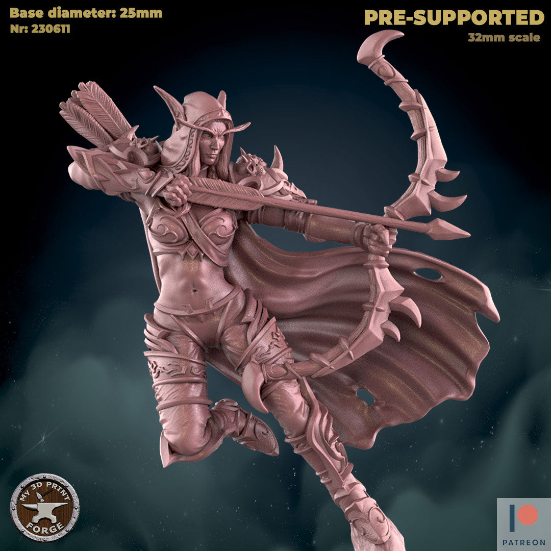 My 3D Print Forge - Sylvanas Shooting - Undead Vol 2 2023 June