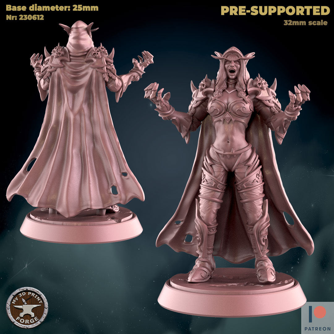 My 3D Print Forge - Sylvanas Shouting - Undead Vol 2 2023 June