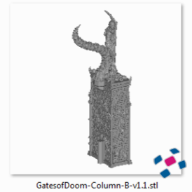 Printable Scenery - Gates of Doom - Demons Terrain