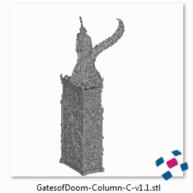 Printable Scenery - Gates of Doom - Demons Terrain