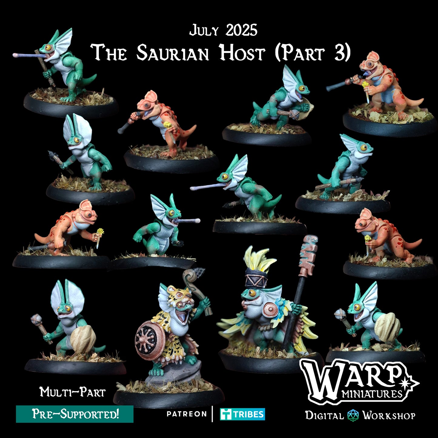 Warploque Miniatures - The Saurian Host Part 3 - 2025 July