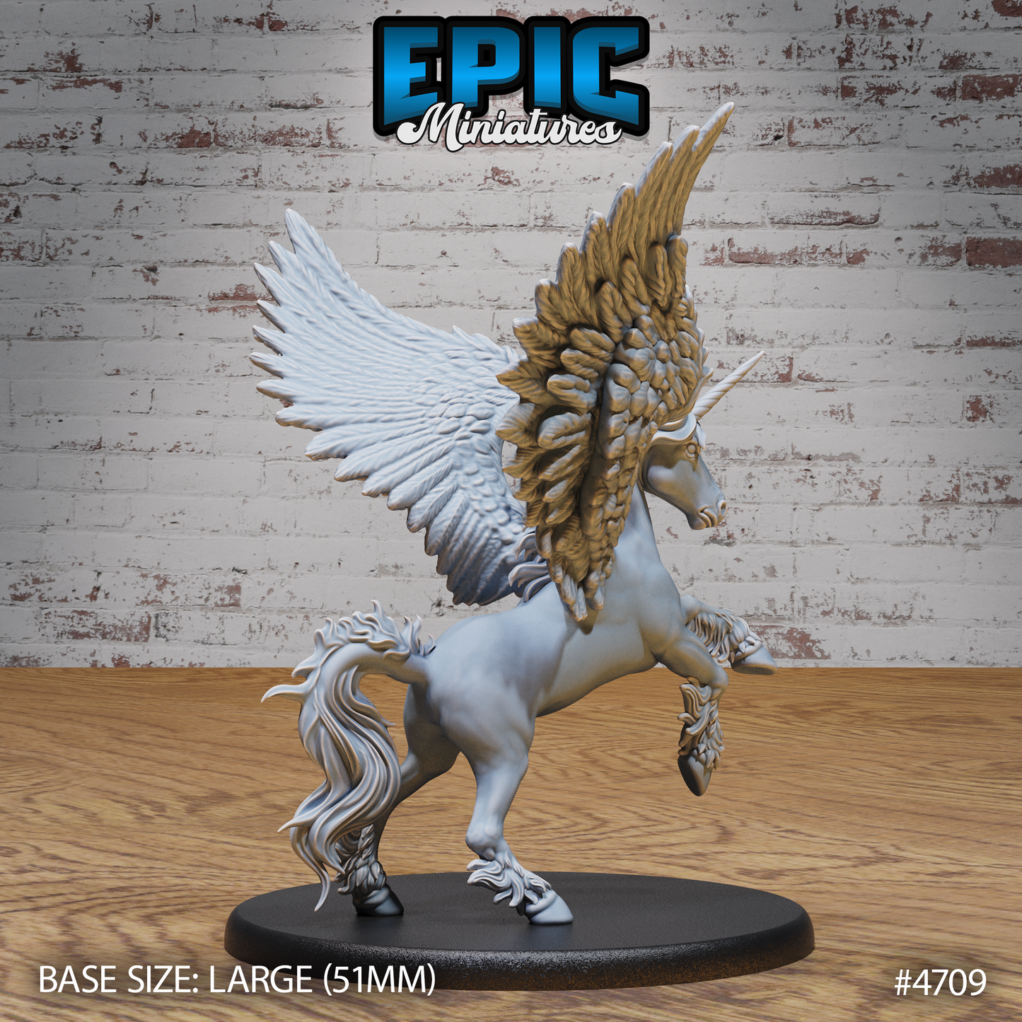 Epic Miniatures - Winged Unirocn Classic (Large) 4709 - Old Fables - 2024 August #108