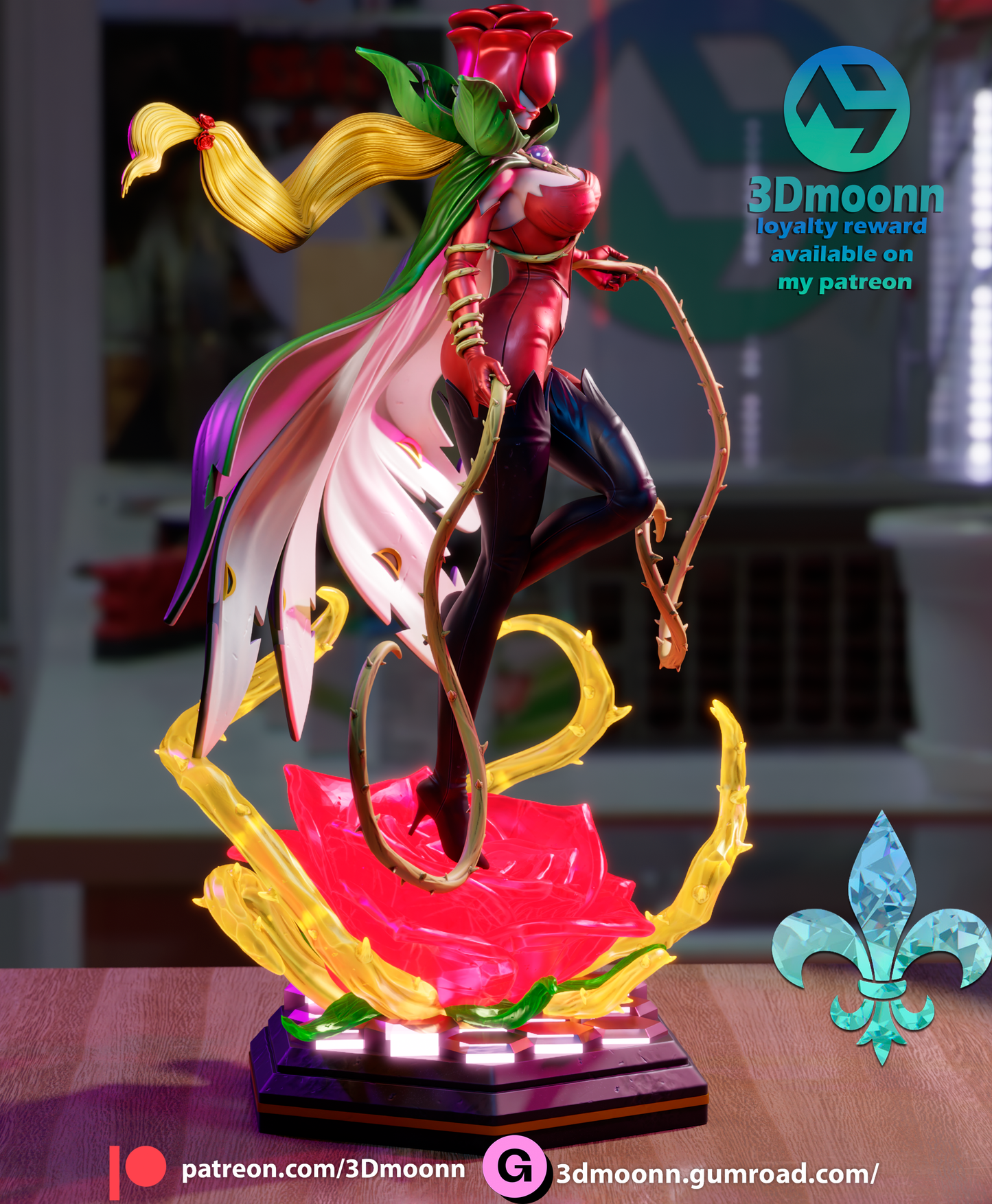 3D.Moonn - Rosemon, DIgimon - Loyalty Reward